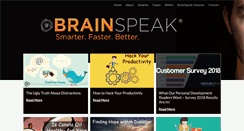 Desktop Screenshot of brainspeak.com