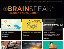 Tablet Screenshot of brainspeak.com